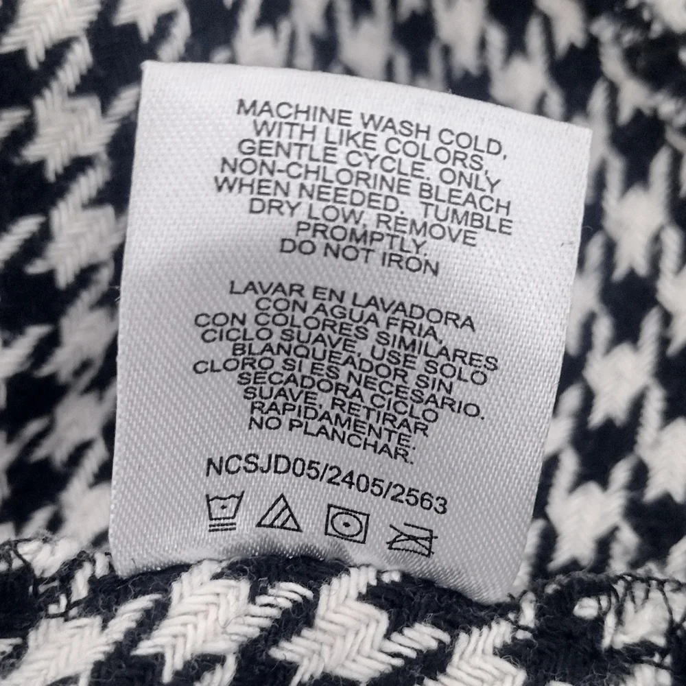 Biscotti Collezioni Girls Black and White Houndstooth Dress Size 12 - Picture 7 of 7